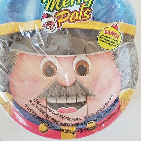 Hefty Merry Pals Paper Plates Assorted Santa Elf, Nutcracker Vintage 2 Packages - Picture 8 of 11